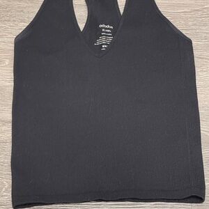 Women's Black Racerback V-Neck Tank Top